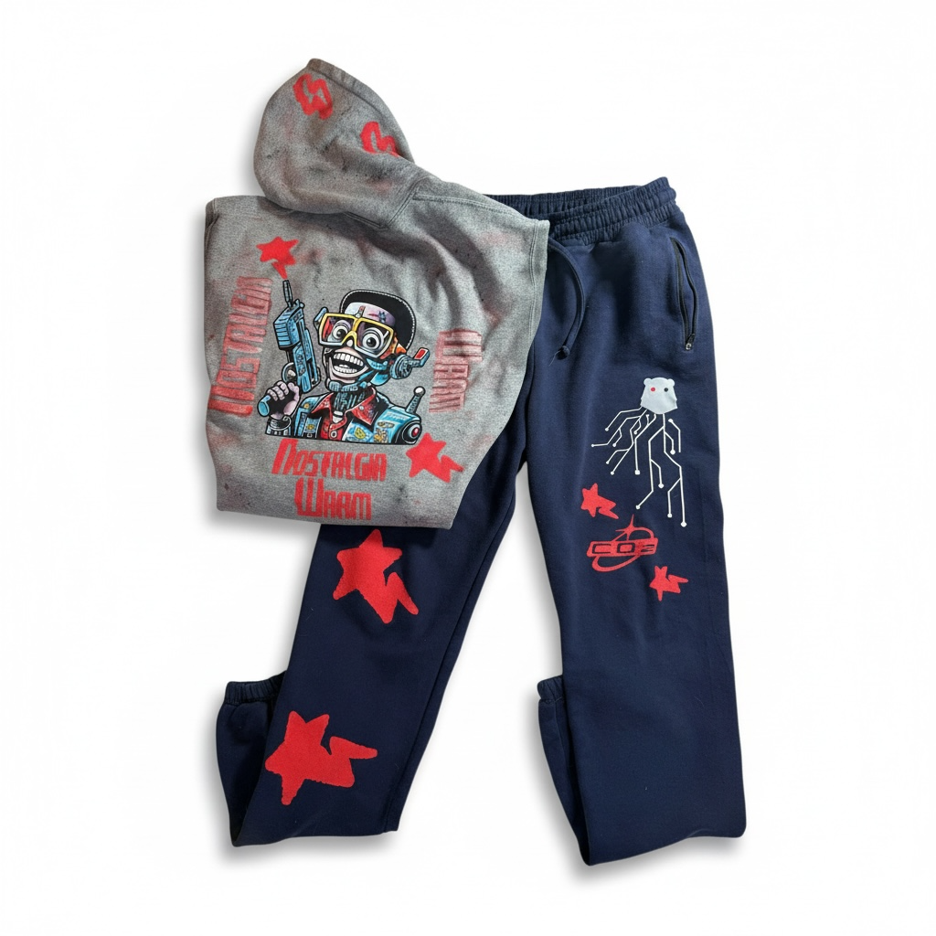 COz Nostalgia Warm Blicky Bot Star Sweat Suit